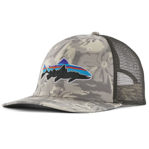 Patagonia Fitz Roy Trout Trucker Hat in Cliffs and Waves Natural